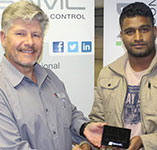 Lucky Draw Winner (from left to right) – Johan Maritz and Veolin Pillay.